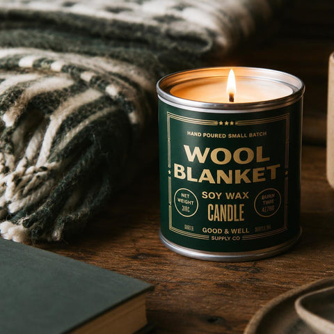 Wool Blanket Candle