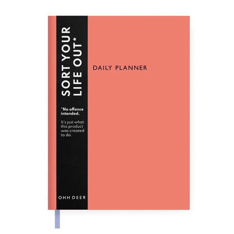 Coral Undated Daily Planner