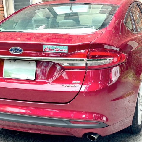Roller Skates Bumper Sticker