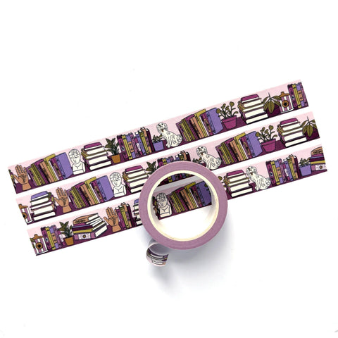 Purple Bookshelf Washi Tape