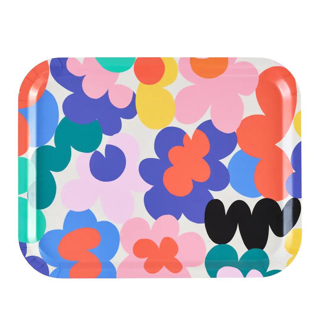 Floral Burst Rectangle Serving Tray