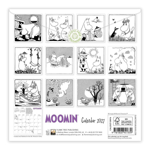 Moomin 2027 Mini Wall Calendar