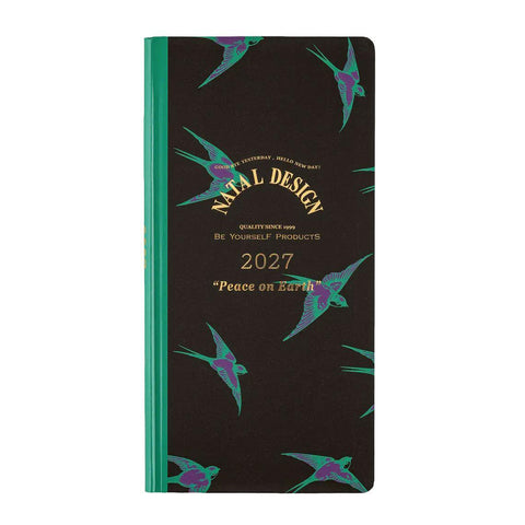 Hobonichi Techo 2027 Weeks Natal Design: Lucky Swallow