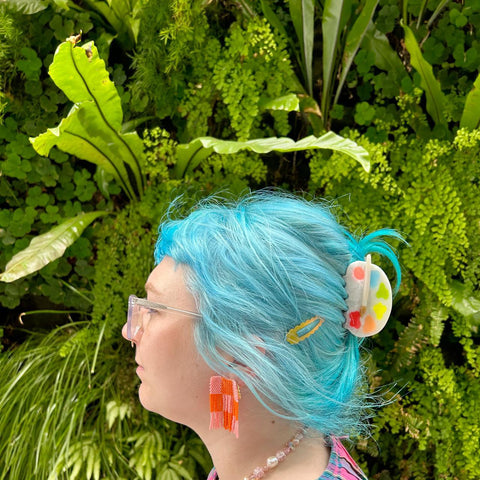 Paint Palette Hair Claw