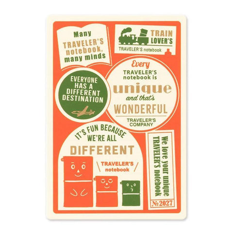 TRAVELER'S notebook, Passport Size, 2027 Plastic Sheet