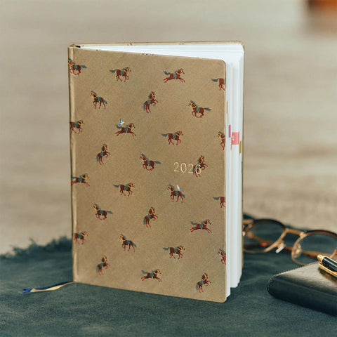 Bow + Tie: Galloping Horses Hobonichi HON A5 2026 Planner