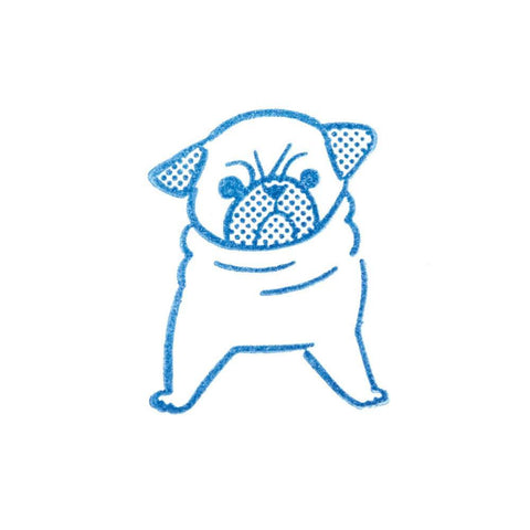 Kori Jirushi Clear Stamp, Pug