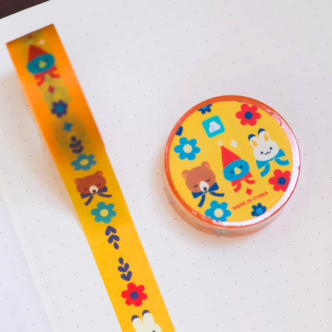 Bear, Bunny + Blue Bird Washi Tape