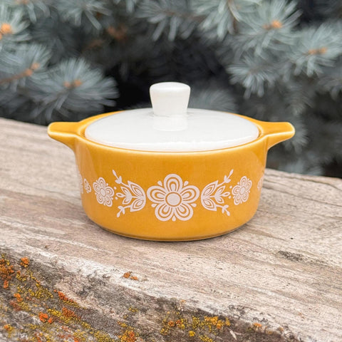 Butterfly Gold Casserole Ceramic Trinket Box