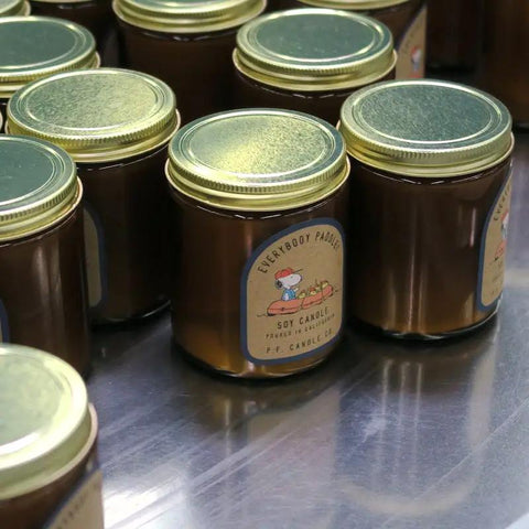 Everybody Paddle For Peanuts Candle