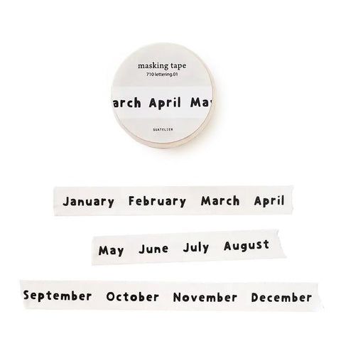 Monthly Washi Tape