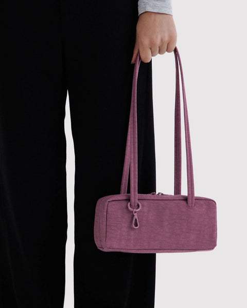 Small Nylon Bowler Bag: Wild Plum