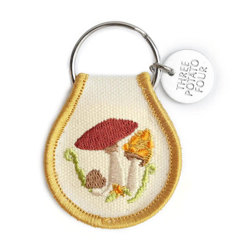 Mushroom Field Patch Keychain