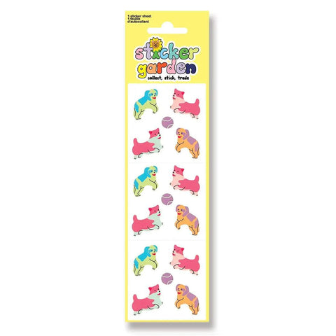 Fetch Dog Vintage Sticker Sheet