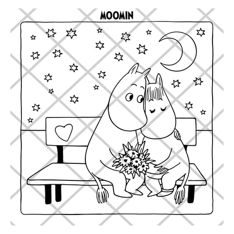 Moomin Moments: A Cute and Cozy Coloring Book