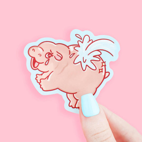 Cry Baby Hippo Sticker