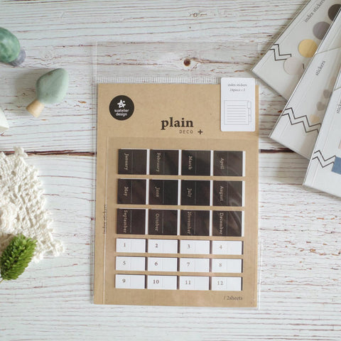 Plain.45 Index Tab Stickers
