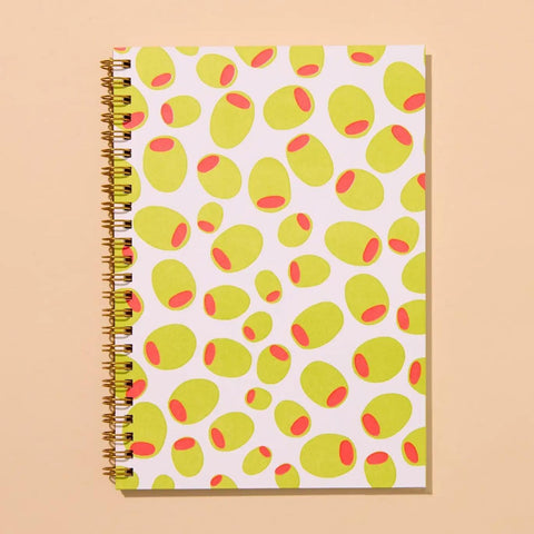 Olive A5 Spiral Notebook