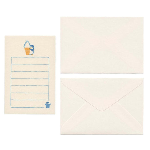 Soft Ice Cream + Penguin Mini Letter Set
