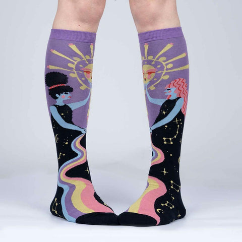 Cosmic Connection Knee High Socks