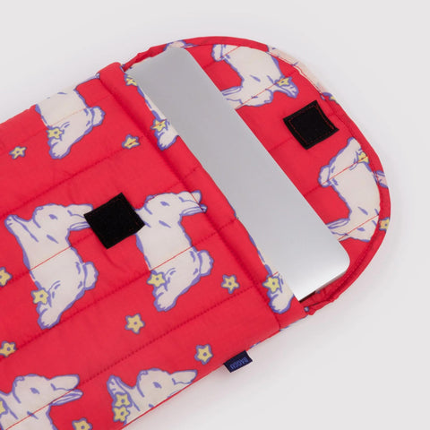 Puffy Laptop Sleeve: Bunnies, 16"