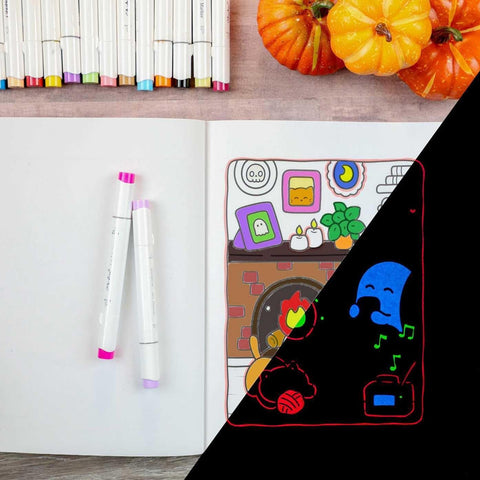 Cozy Nightmare GID Coloring Book