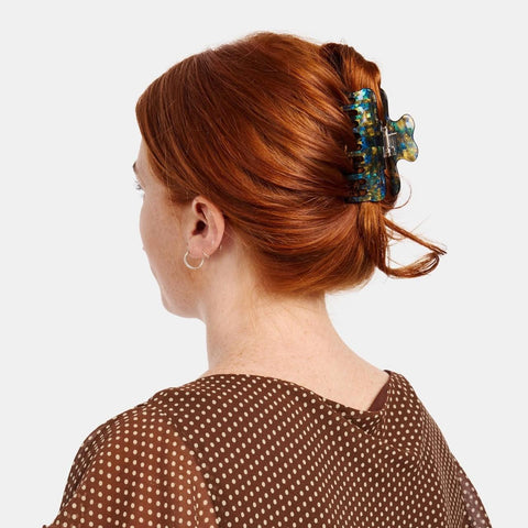 Small Jojo Hair Claw, Dark Sparkle