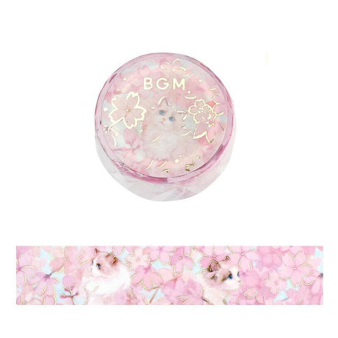 Blossoms + Cats Washi Tape
