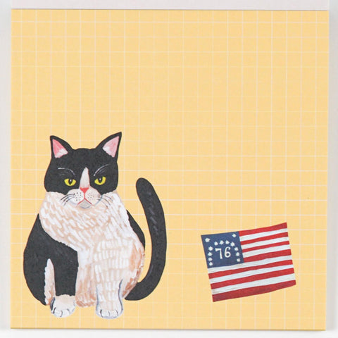 Sodeyama Kahoko Cats Memo Pad, Green