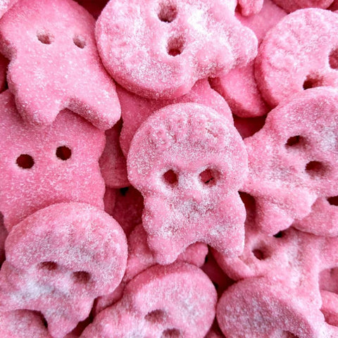 BUBS Raspberry Skalle Sour Gummy Candy