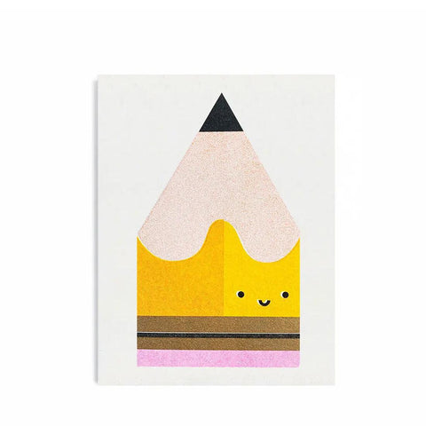 Yellow Pencil Mini Card