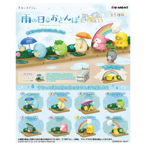 Sumikko Gurashi Walking on a Rainy Day Re-Ment