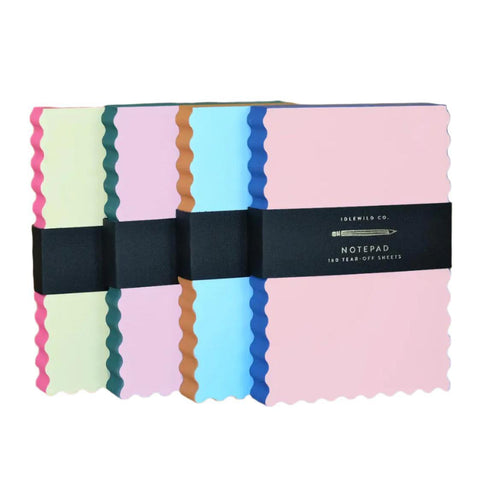 Mini Wave Shaped Notepads