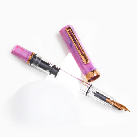 TWSBI Eco Fountain Pen, Fluorite Purple + Bronze