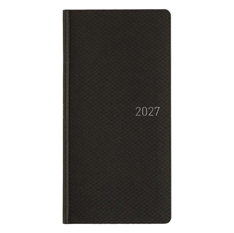 Hobonichi Techo Weeks 2027 Planner, Black Argyle