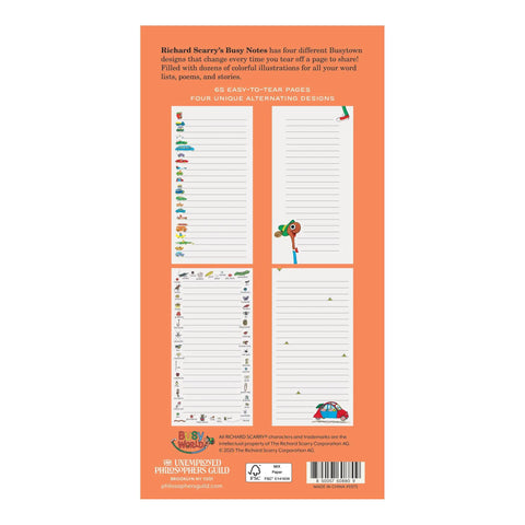 Richard Scarry Busy Notes Notepad