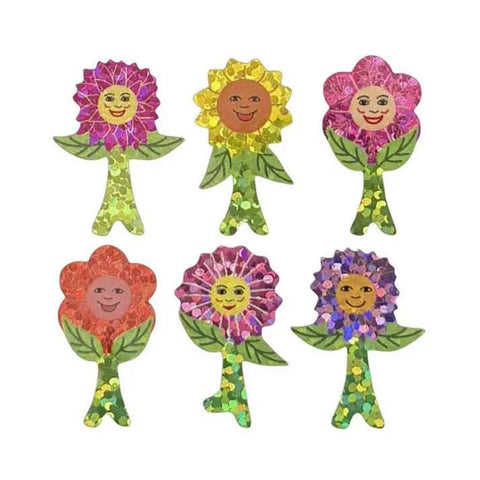 Sparkle Flower Power Stickers