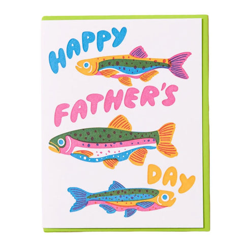 Rainbow Trout Father's Day Card