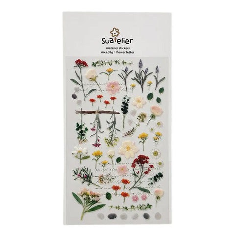 Flower Letter Stickers