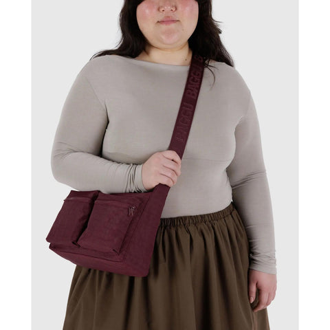 Medium Cargo Crossbody Bag: Mahogany