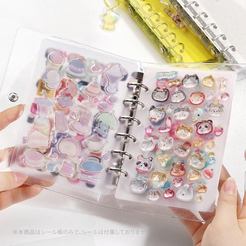 Pink Glitter Sticker Collection Binder