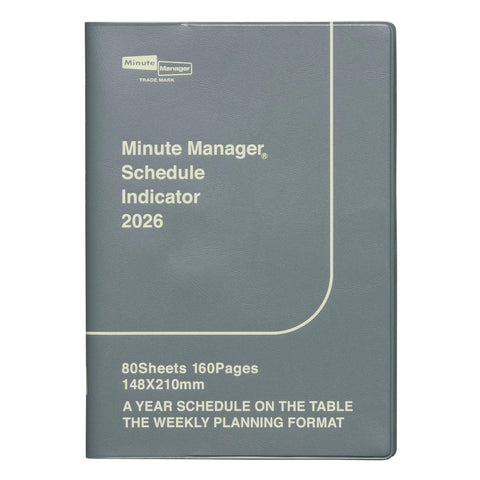 2026 Minute Manager Weekly Planner, Gray