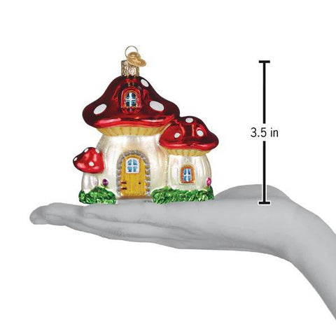 Mushroom House Ornament