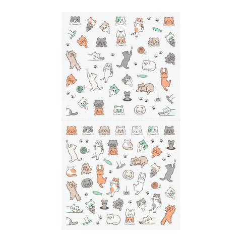 Lined Cat Sticker Sheet