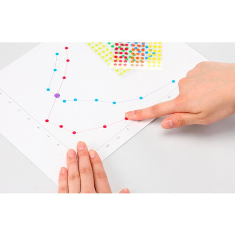 Circular Masking Tape 5mm Patches, Neon