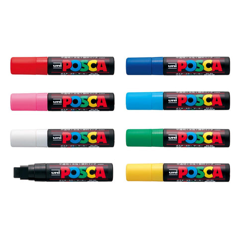 POSCA Extra-Broad PC-17K Paint Marker Set, 8 Colors