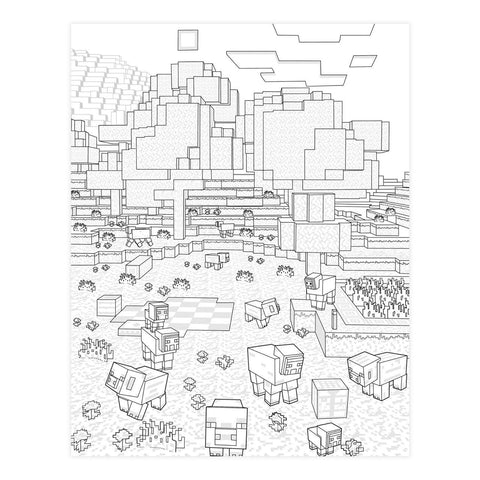 The Minecraft Coloring Book