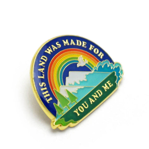 This Land is Your Land Enamel Pin