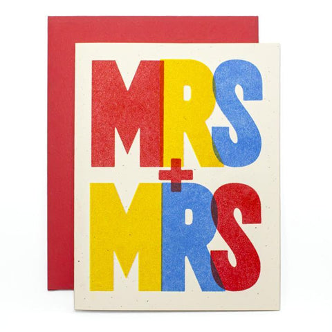 Mrs + Mrs Card
