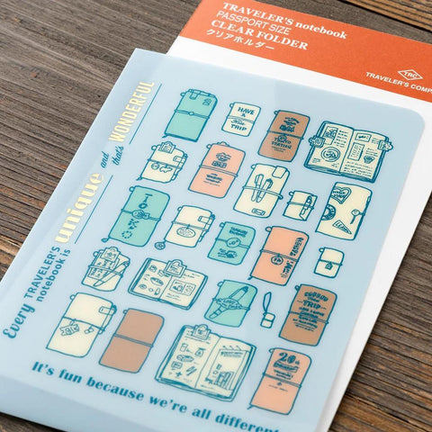 TRAVELER'S notebook, Passport Size, 2027 Clear Folder